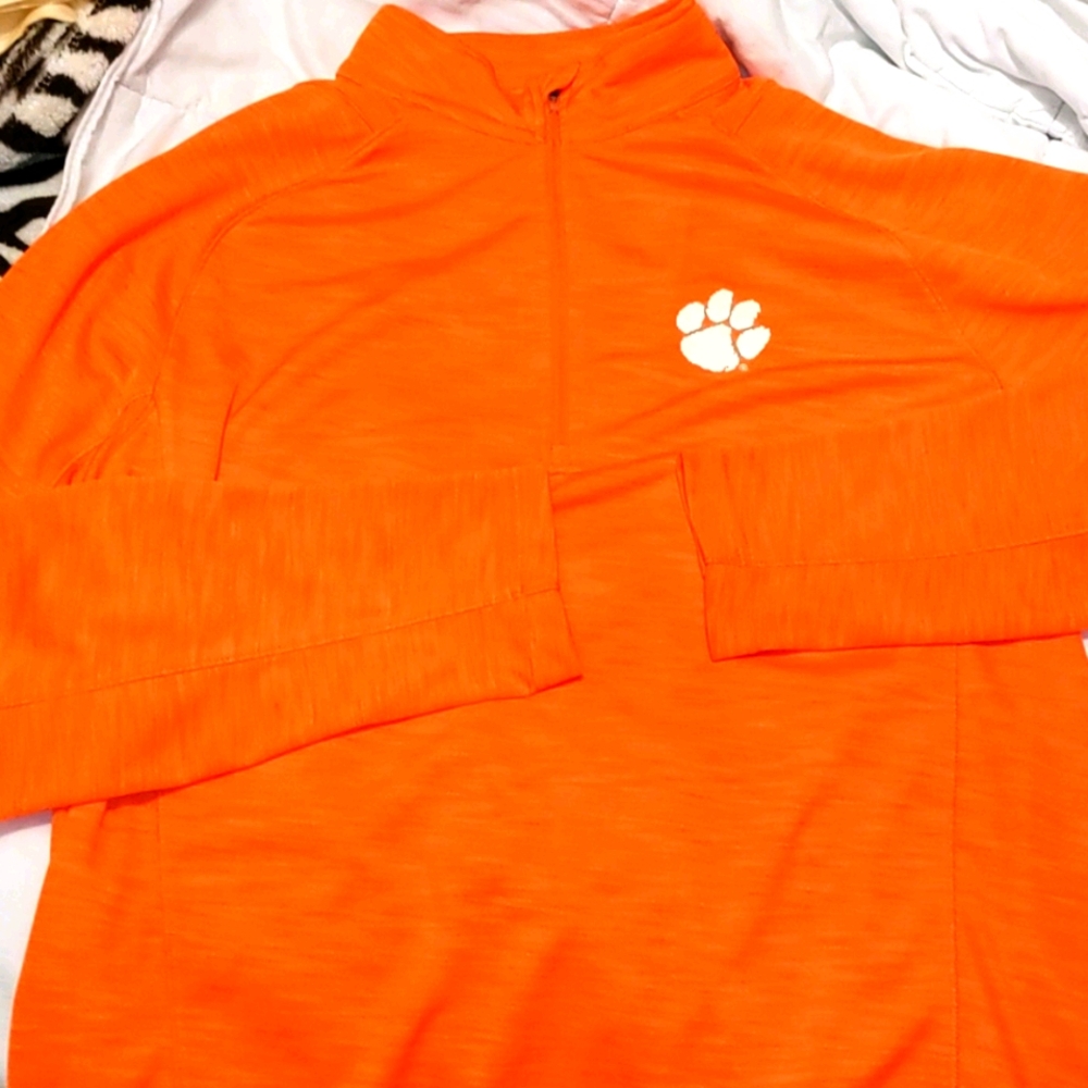 💥🐯 LIKE 🆕 10/10 WORN ONCE CLEMSON TIGERS 1/4ZIP